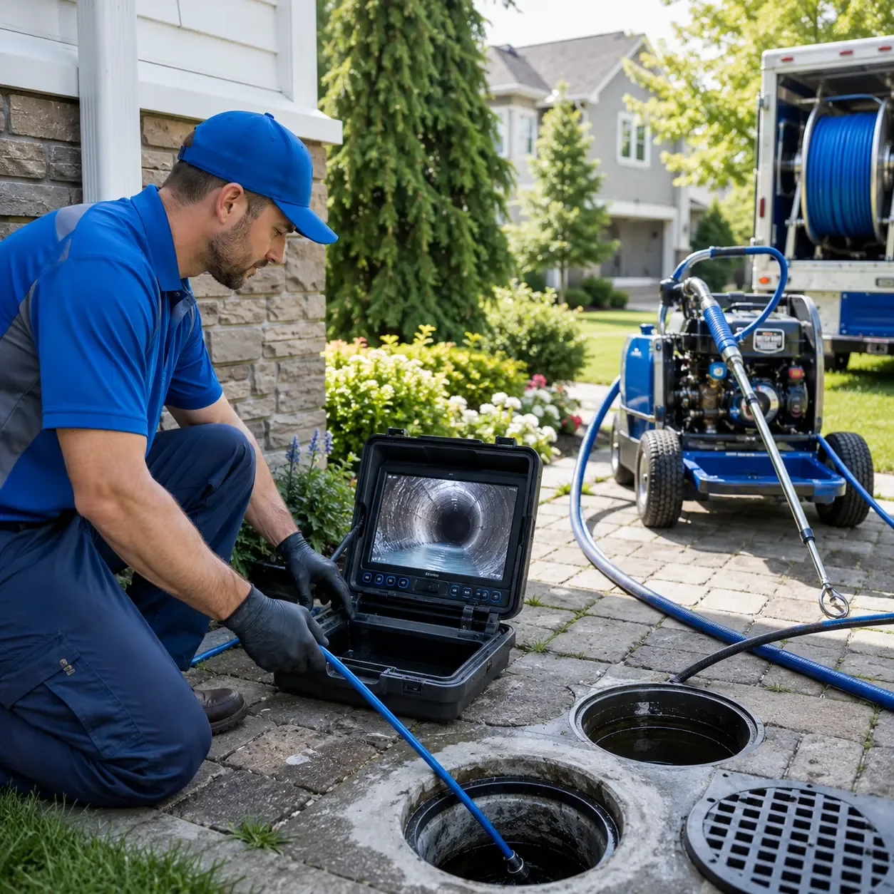 Outdoor drain cleaning professionals serving Paradise, TX